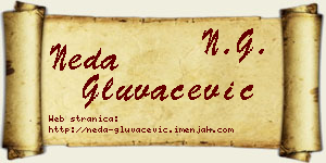 Neda Gluvačević vizit kartica